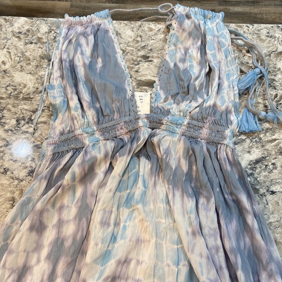Raviya | Blue Tie Dye Swim Beach Coverup Maxi Dress Size XL - Picture 8 of 13
